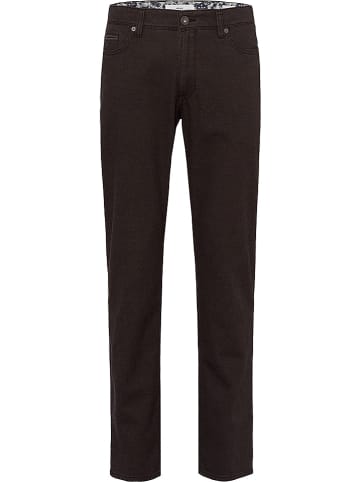 BRAX Spodnie "Cadiz" w kolorze ciemnobrązowym