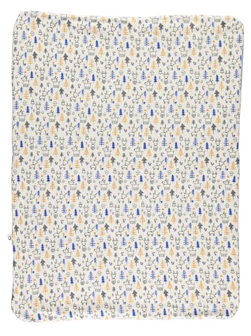 Lamino Kocyk w kolorze niebieskim ze wzorem - 100 x 75 cm