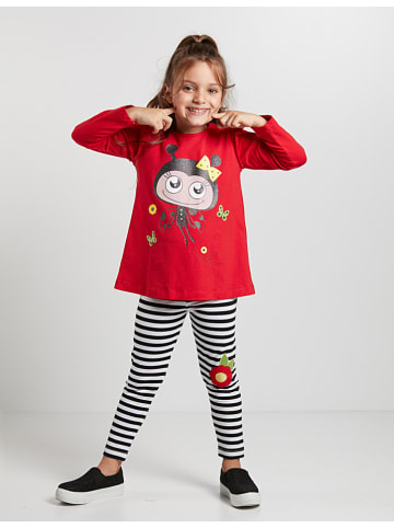 Deno Kids 2tlg. Outfit "Ladybug" in Rot/ Schwarz