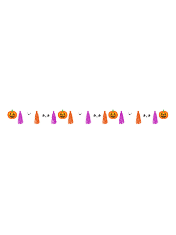 Amscan Slinger "Halloween Friends" oranje/paars - (L)300 cm