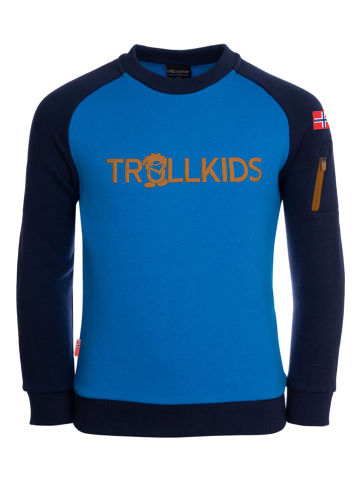 Trollkids Sweatshirt "Sandefjord" blauw
