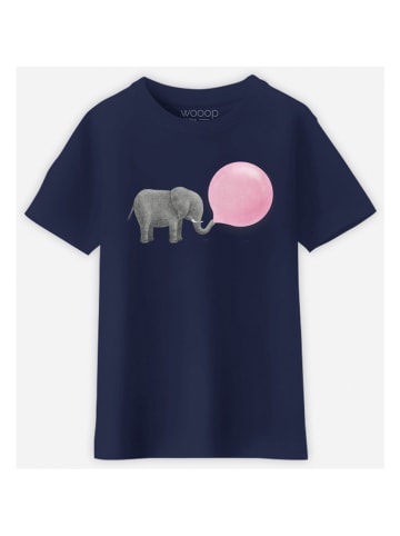 WOOOP Shirt "Jumbo bubble gum" donkerblauw