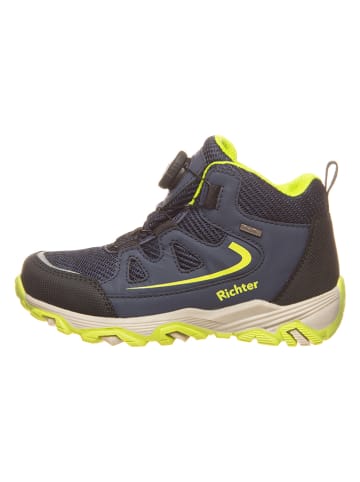 Richter Shoes Trekkingschoenen donkerblauw/zwart/limoengroen