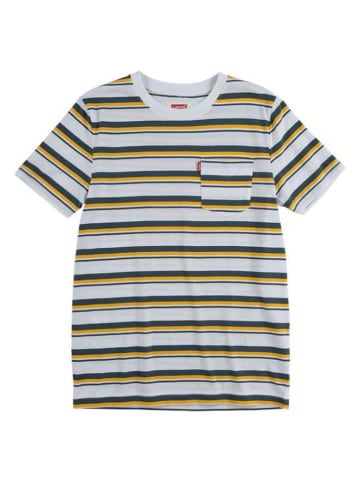 Levi's Kids Shirt donkerblauw/geel/wit