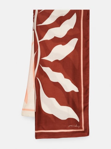 Someday Sjaal "Batiss" rood/beige - (L)180 x (B)60 cm
