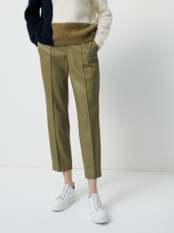 Someday Spodnie "Canil" w kolorze khaki ze skóry syntetycznej