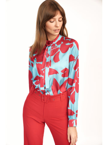Nife Blouse turquoise/rood