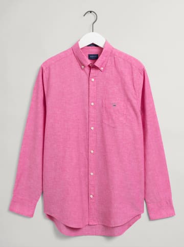 Gant Lniana koszula - Regular fit - w kolorze różowym
