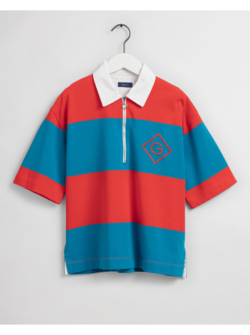 Gant Koszulka polo w kolorze niebiesko-czerwonym