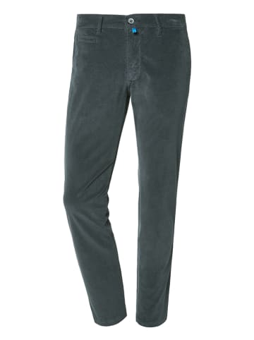 Pierre Cardin Spodnie sztruksowe "Lyon" - Modern fit - w kolorze szarym