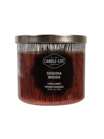 CANDLE-LITE Geurkaars "Sequoia Woods" rood - 396 g