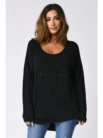 Plus Size Company Sweter "Mumbai" w kolorze czarnym
