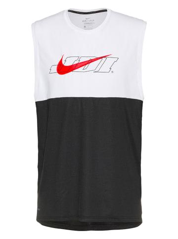 Nike Trainingstop in Schwarz/ Weiß