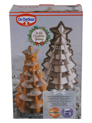 Dr. Oetker Motief bakvorm "Kerstboom" crème - (B)25,5 x (D)15 cm