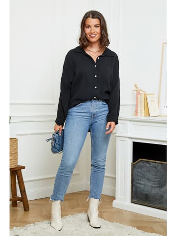 Curvy Lady Hemd - Relaxed fit - in Schwarz