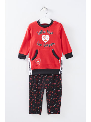 Lee Cooper 2-delige outfit rood