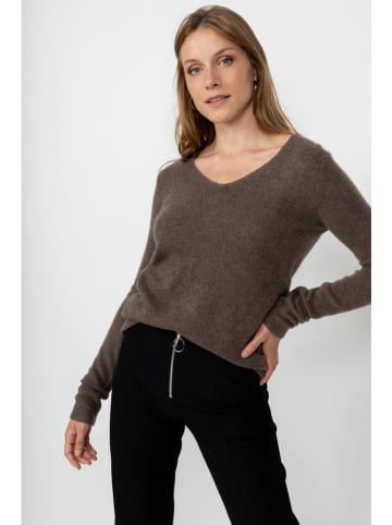 Perfect Cashmere Kaszmirowy sweter "Gaby" w kolorze brązowym