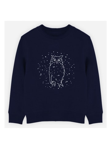 WOOOP Sweatshirt "Owl Constellation" donkerblauw