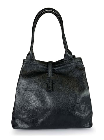 Florence Bags Leren shopper zwart - (B)42 x (H)38 x (D)6 cm