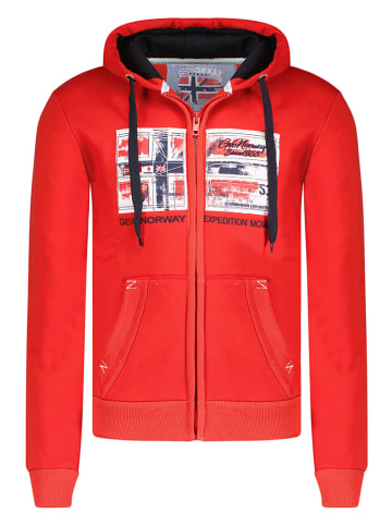 Geographical Norway Sweatvest "Ginam" rood