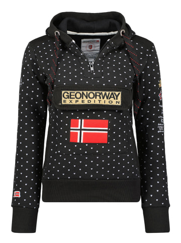Geographical Norway Hoodie "Gymclass" zwart