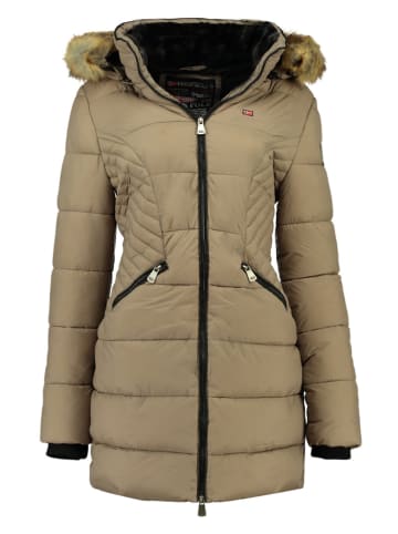 Geographical Norway Doorgestikte mantel "Abeille" taupe