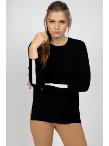 Just Cashmere Kaszmirowy sweter "Normi" w kolorze czarnym