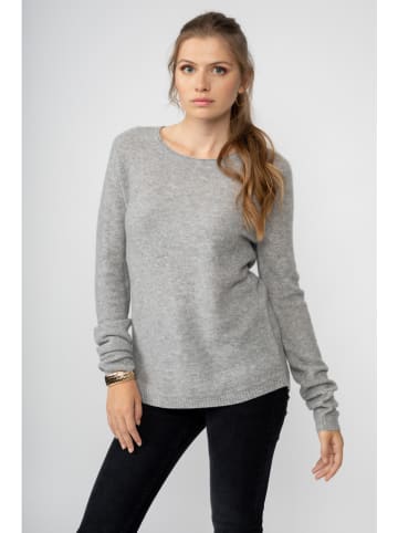 Just Cashmere Kaszmirowy sweter "Olena" w kolorze szarym