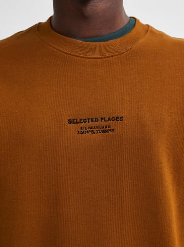 SELECTED HOMME Bluza "Beckster" w kolorze jasnobrązowym