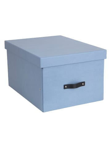 BigsoBox Pudełko "Tora" w kolorze niebieskim - 38 x 28,5 x 50,5 cm