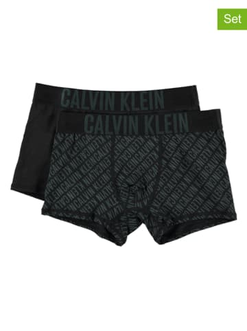 CALVIN KLEIN JEANS 2-delige set: boxershorts zwart/olijfgroen