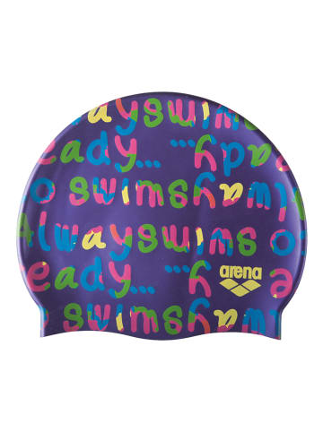 Arena Czepek pływacki "Print Jr" w kolorze granatowym ze wzorem