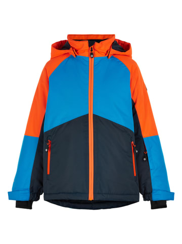 Color Kids Ski-/ Snowboardjacke in Blau/ Orange
