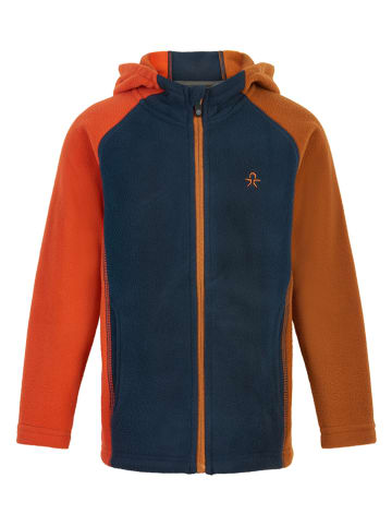 Color Kids Fleece vest donkerblauw/oranje