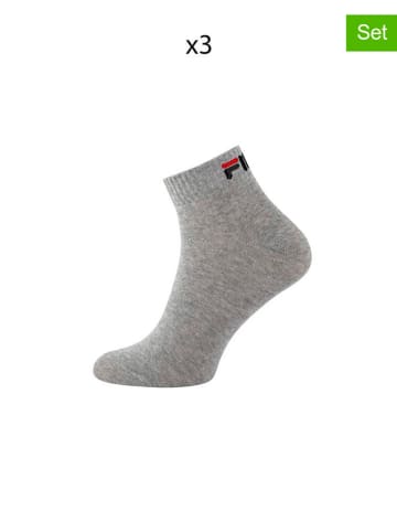 Fila 3-delige set: sokken grijs