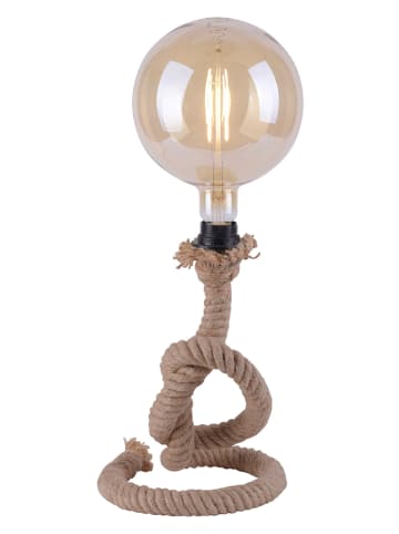 LeuchtenDirekt Tafellamp "Rope" lichtbruin - (H)33 cm