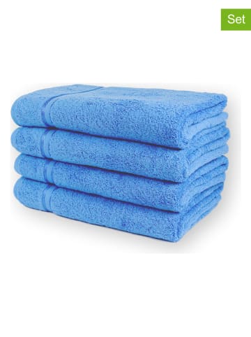 Framsohn 4-delige set: handdoeken "MaBelle" blauw