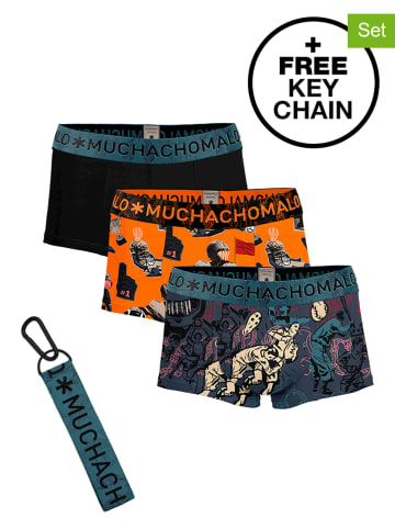 Muchachomalo 3-delige set: boxershorts oranje/grijs