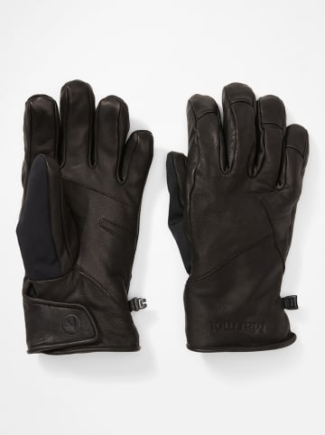 Marmot Leren handschoenen "Dragtooth" zwart