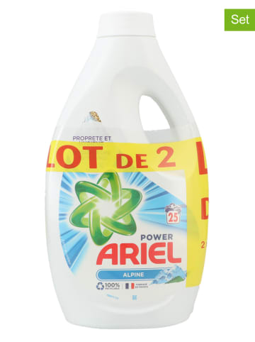 ARIEL 2er-Set: Flüssigwaschmittel "Ariel Alpine", 2x 1,375 l