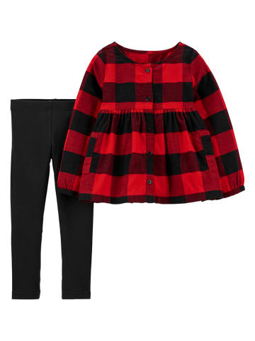 Carter's 2-delige outfit rood/zwart