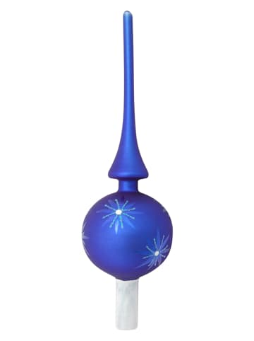 Krebs Glas Lauscha Kerstboompiek blauw - (L)28 cm