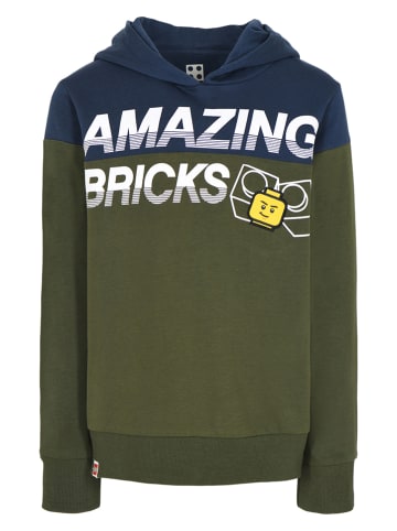 Legowear Sweatshirt "M12010310" donkerblauw/olijfgroen