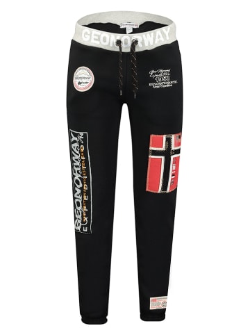 Geographical Norway Spodnie dresowe "Myer" w kolorze czarnym