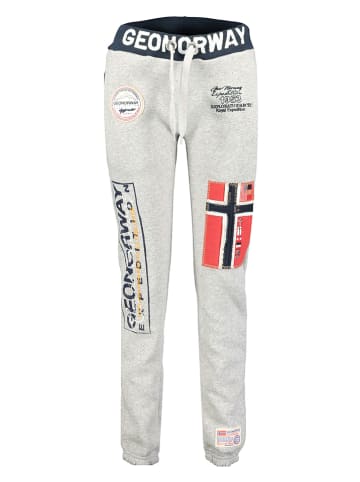 Geographical Norway Spodnie dresowe "Myer" w kolorze szarym