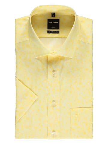OLYMP Koszula "Luxor" - Modern fit - w kolorze żółtym