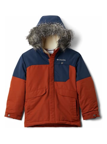 Columbia Parka "Nordic Strider" rood/donkerblauw
