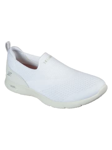 Skechers Slippersy "Arch Fit" w kolorze białym