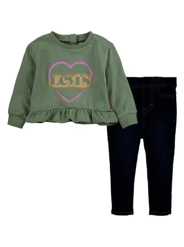 Levi's Kids 2-delige outfit groen