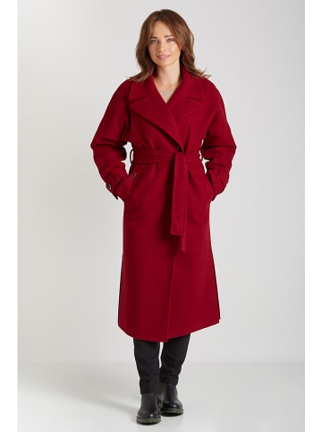 Ciriana Wollen mantel rood